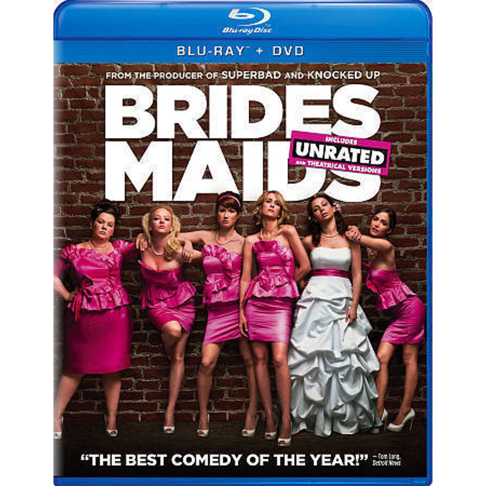 Bridesmaids (Blu-ray/DVD, 2011, 2-Disc Set, Unrated/Rated Includes Digital Copy)
