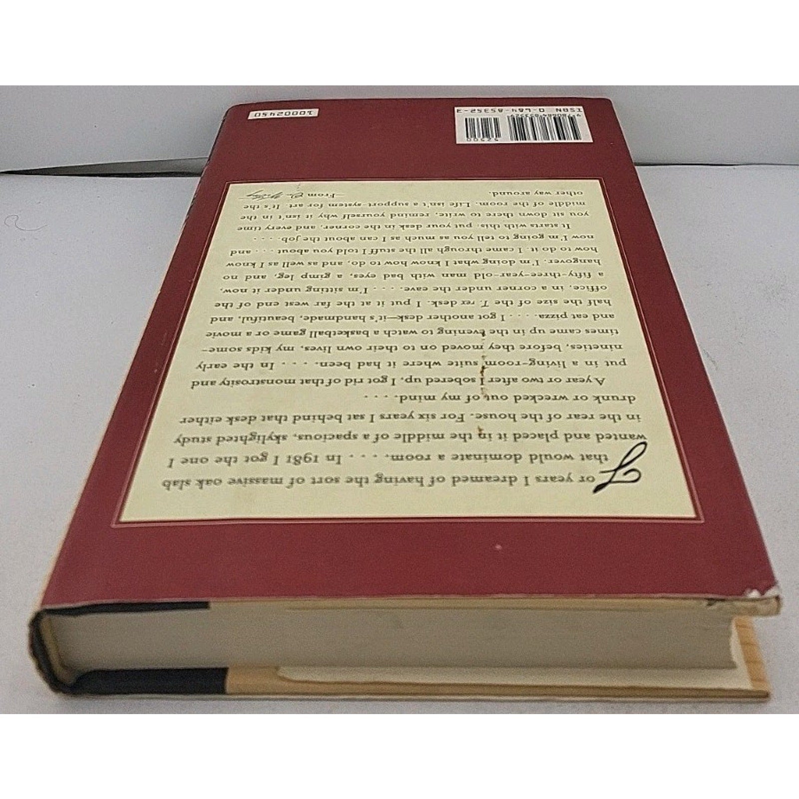 On Writing by Stephen King (2000, Hardcover) 1st Edition