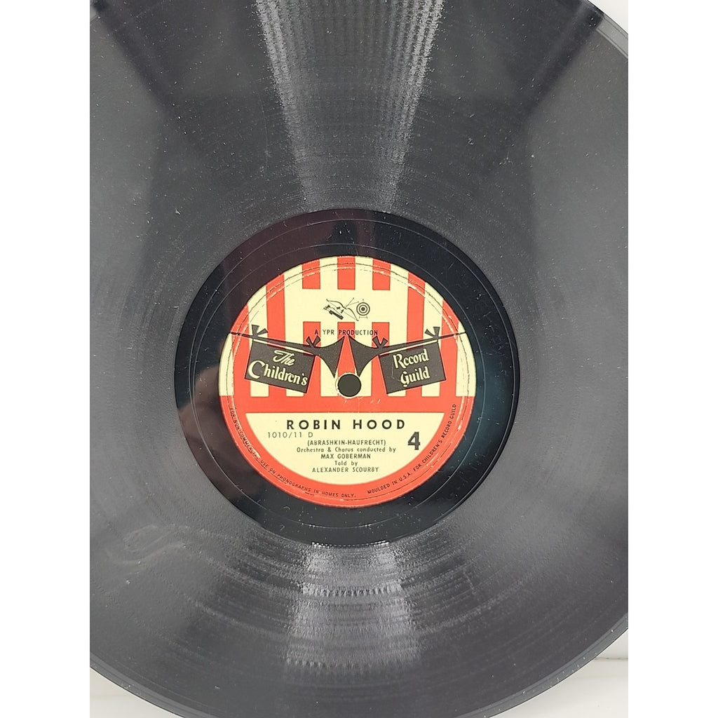 Robin Hood/ 2 Child’s 78 RPM Vinyl Records & Picture Sleeve / CRG 1010/11