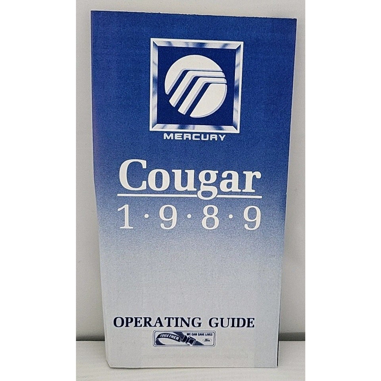 1989 Mercury Cougar Owners Operators Drivers Guide Manual Book Glovebox