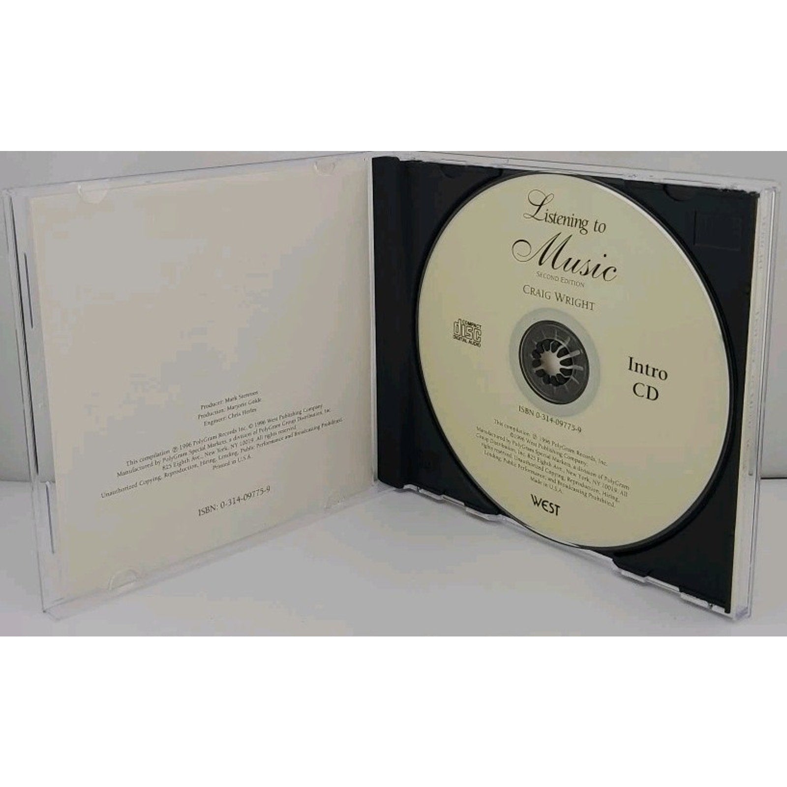 Listening to Music 2nd Ed. Introduction (CD, 1996)