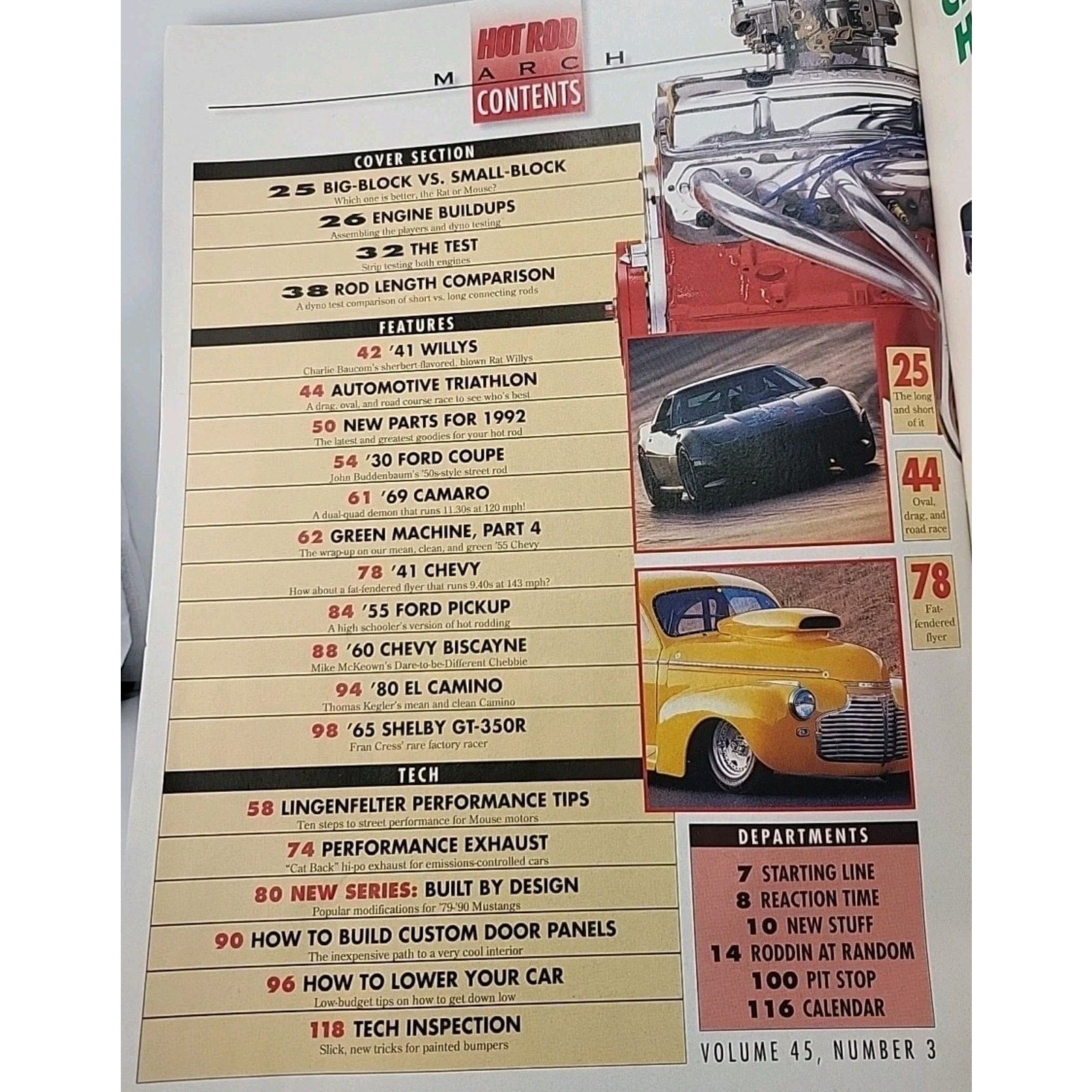 Hot Rod Magazine March 1992