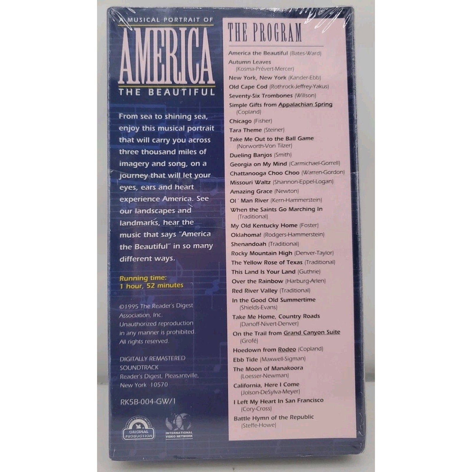 A Musical Portrait Of America The Beautiful Seal (VHS) *Brand New*
