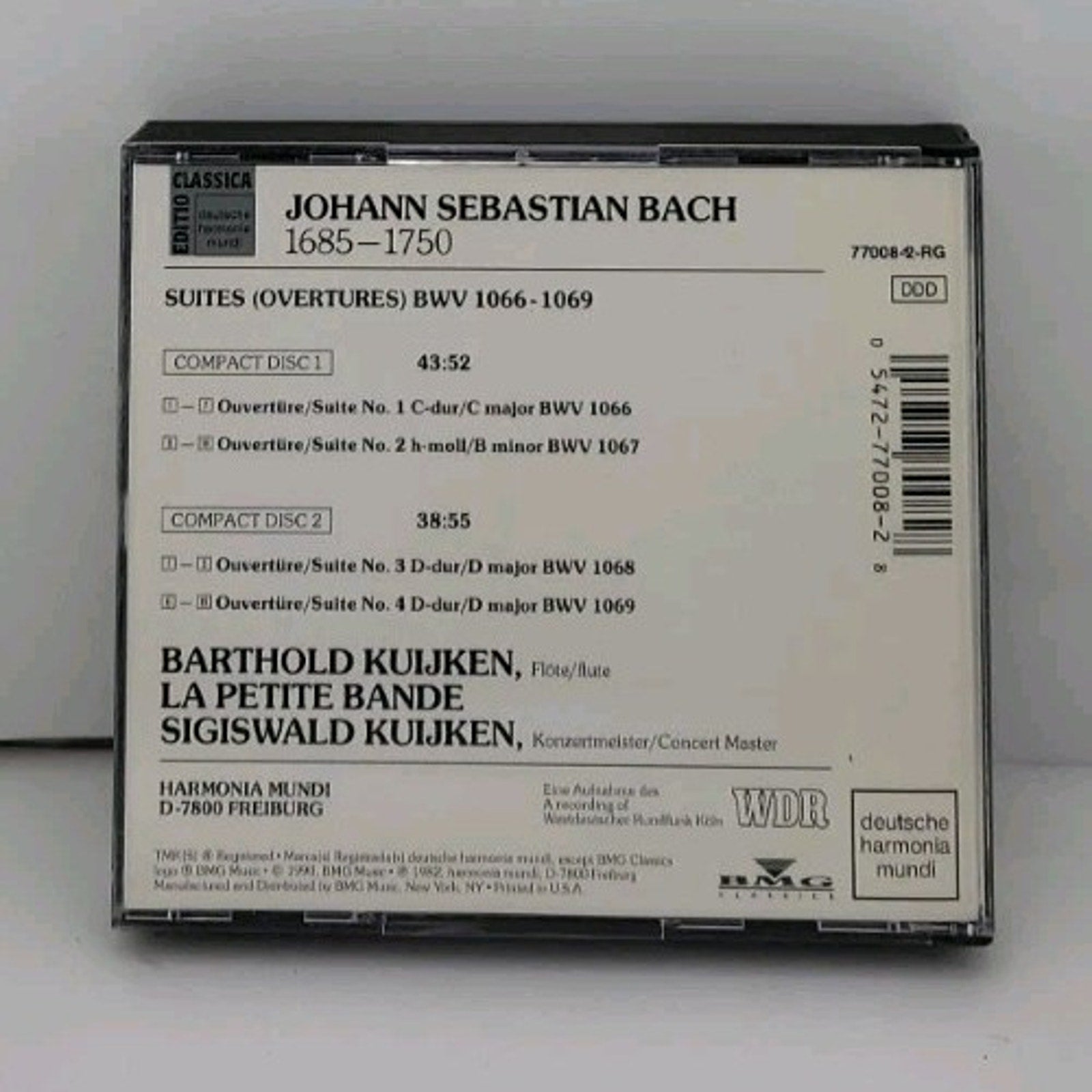Bach: Suites (Overtures) BWV 1066-1069: 2 CD SET