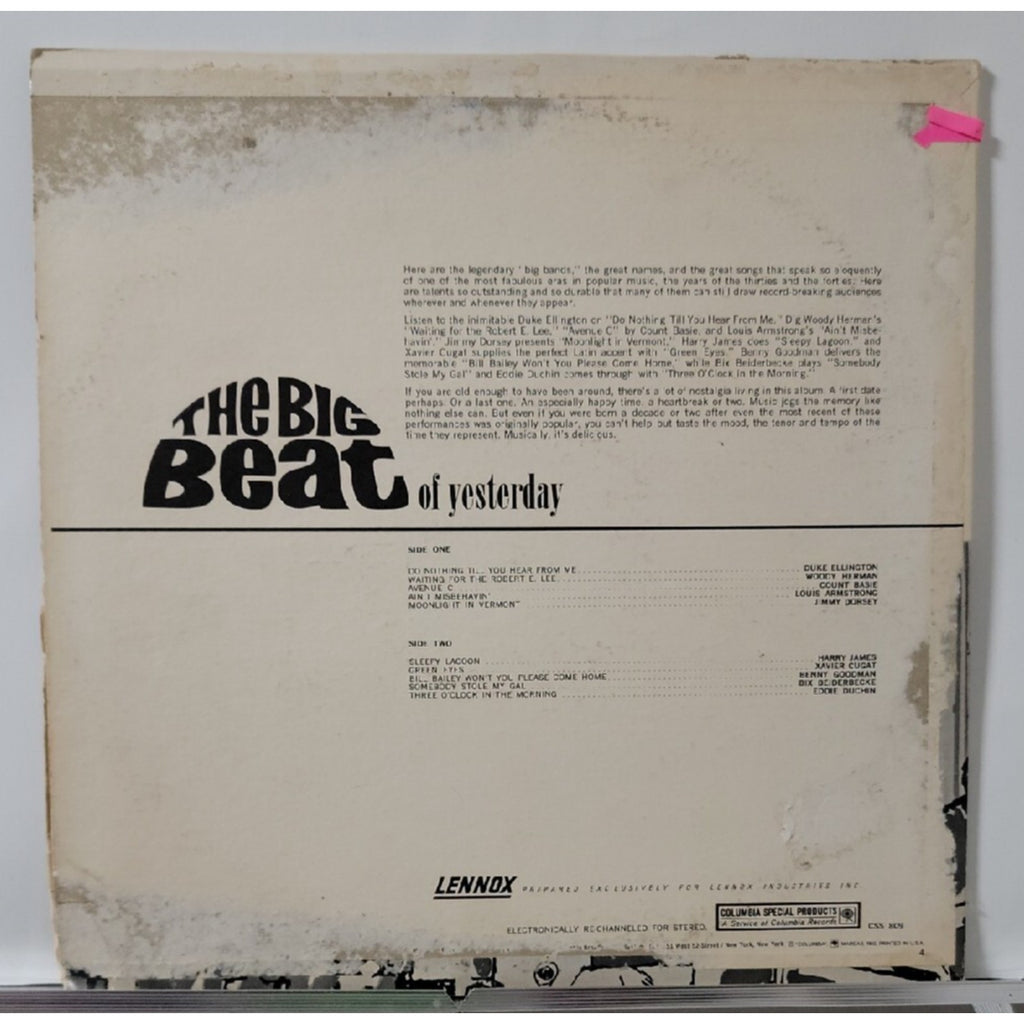 The Big Beat Of Yesterday (Record)