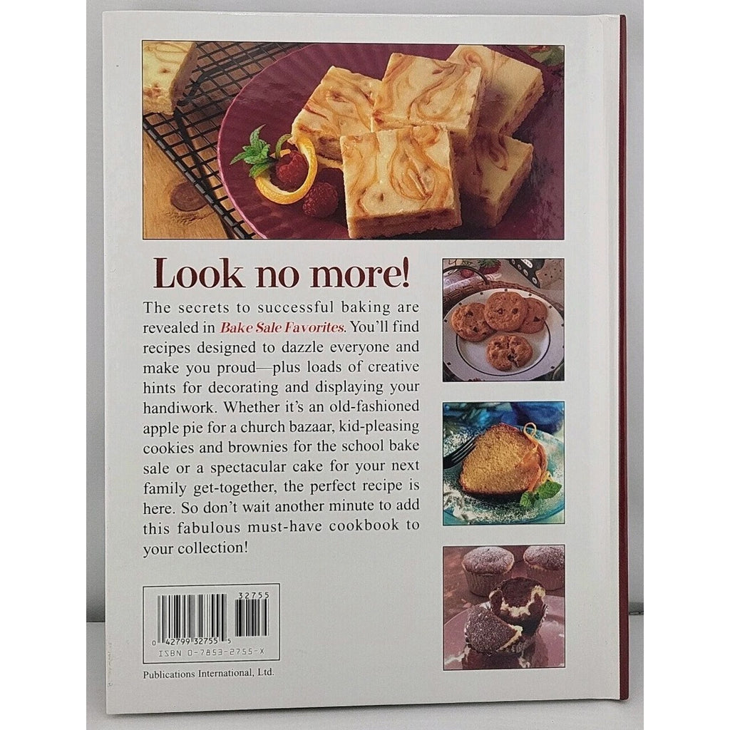Bake Sale Favorites Hardcover Cookbook Baking Vintage Cookies & Treats
