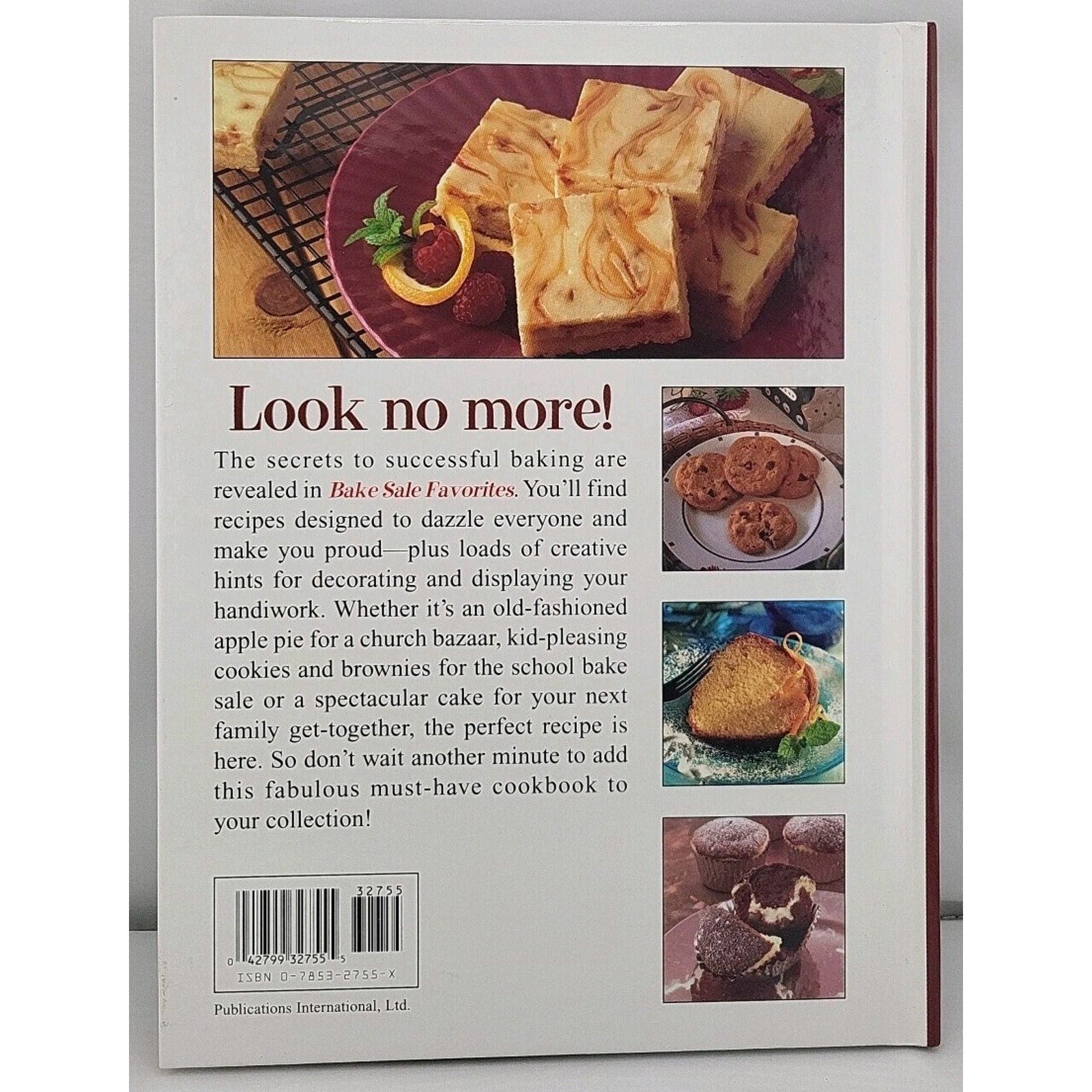 Bake Sale Favorites Hardcover Cookbook Baking Vintage Cookies & Treats