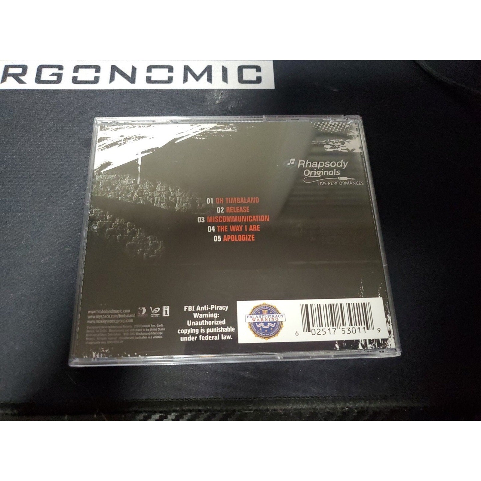 Timbaland Rhapsody Originals Live Exclusive DVD