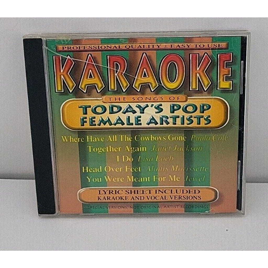 Today's Pop Female Artists by Bci Karaoke (CD, Bci/brentwood Comm.)