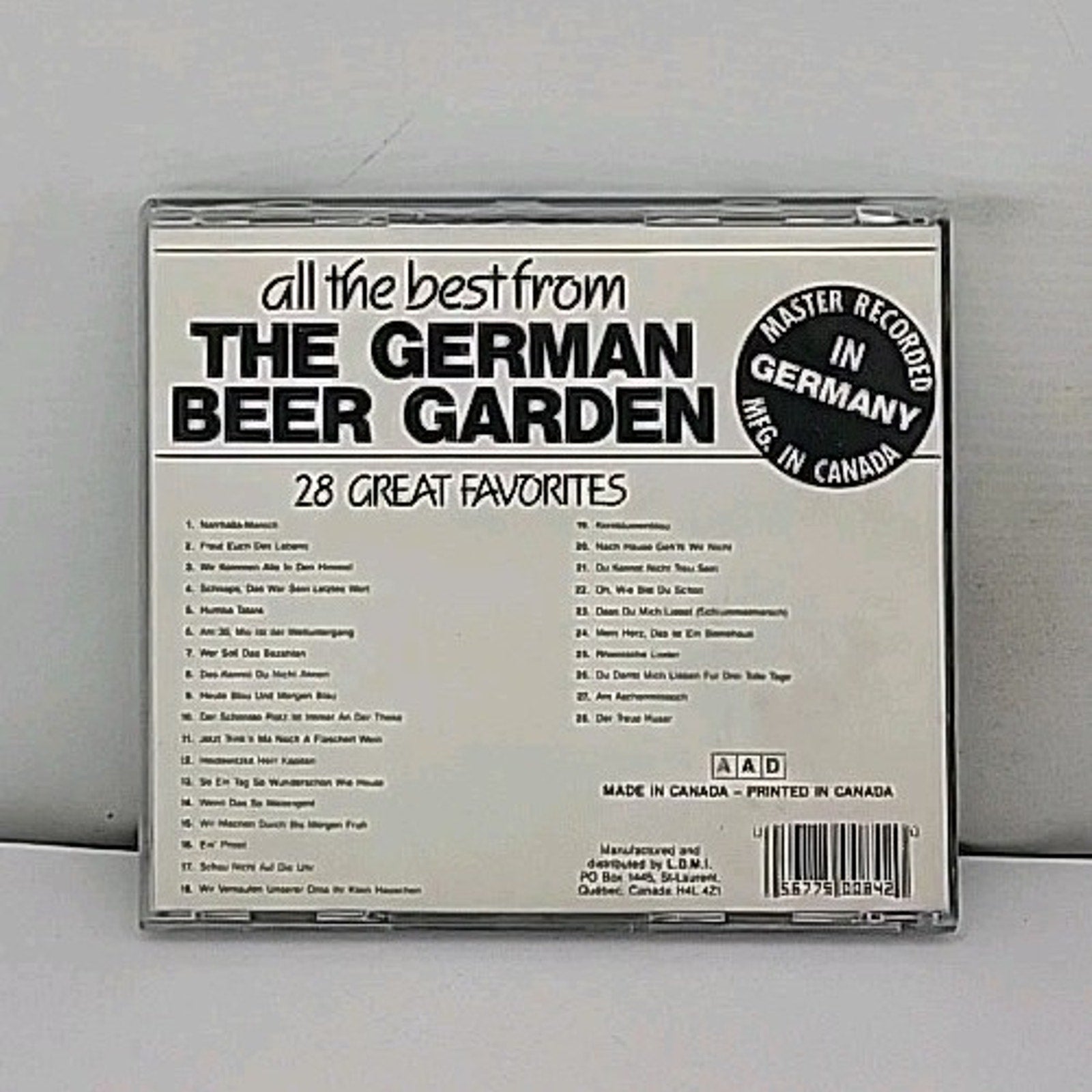 All the Best from German Beer Garden by Various Artists (CD, Oct-1991, Madacy...