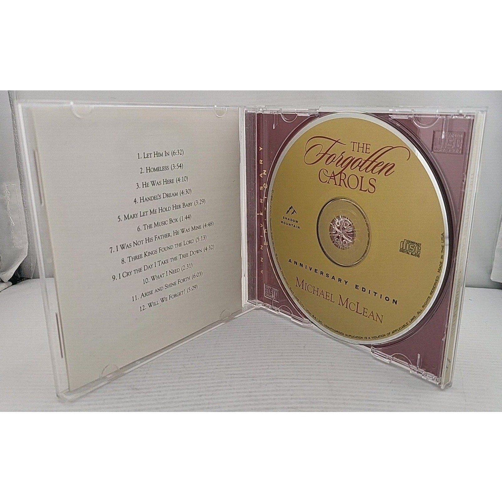 Forgotten Carols by Michael Mclean (CD, 2001)