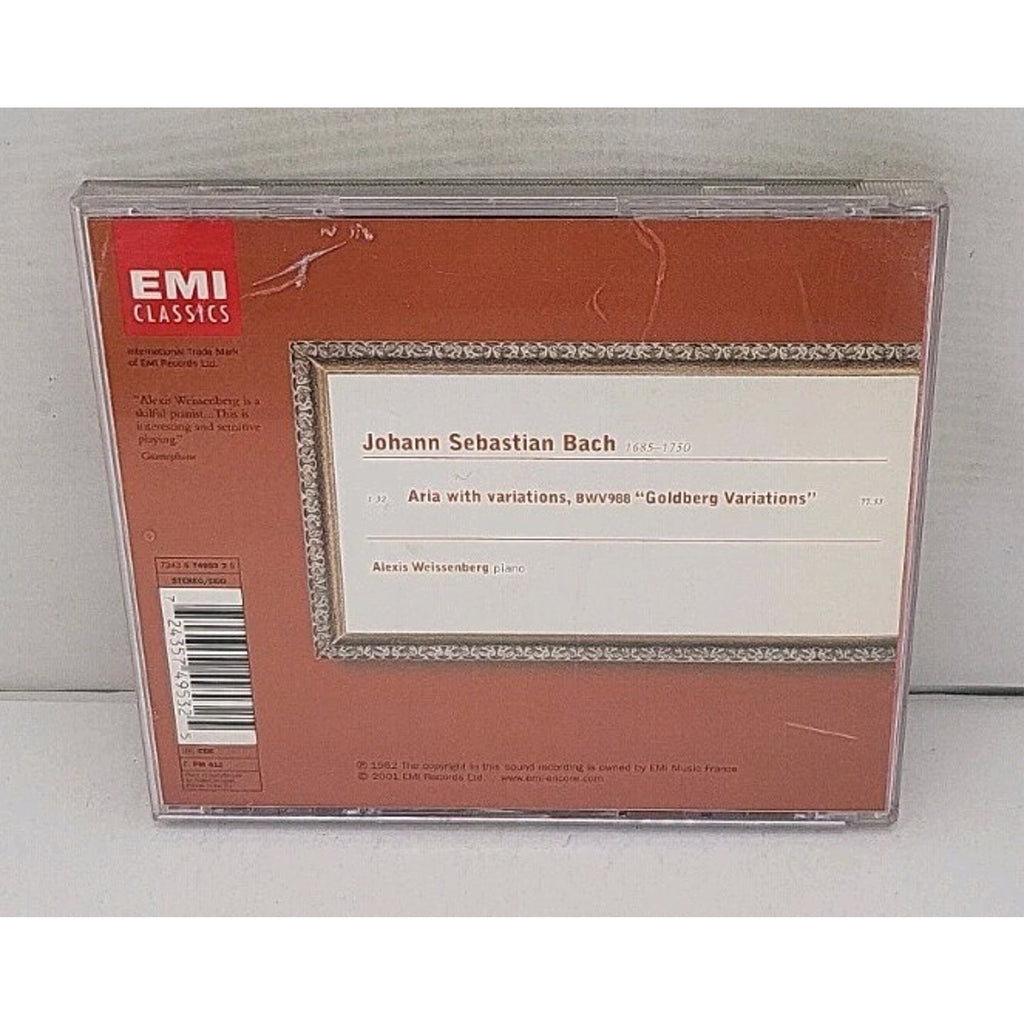 Bach: Goldberg Variations Alexis Weissenberg CD