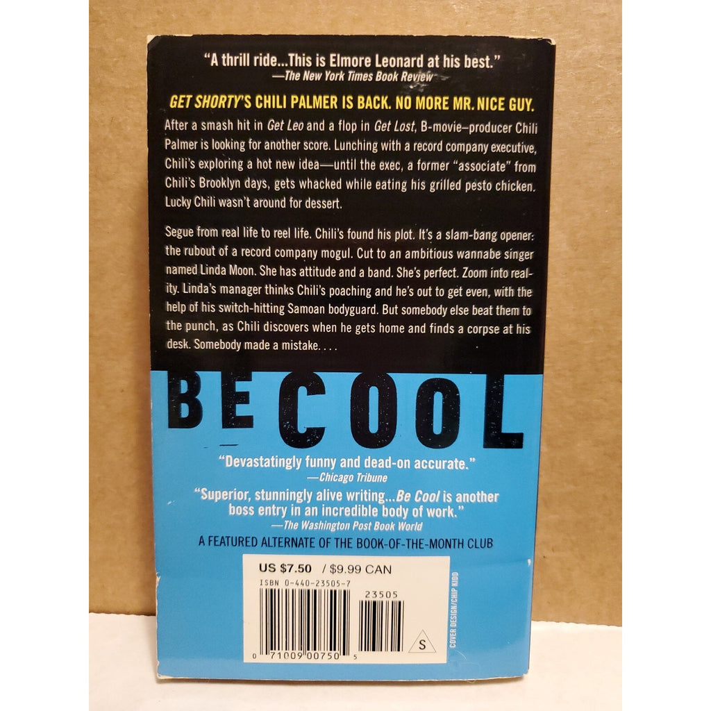 Be Cool: A Novel - by, Elmore Leonard, used paperback book