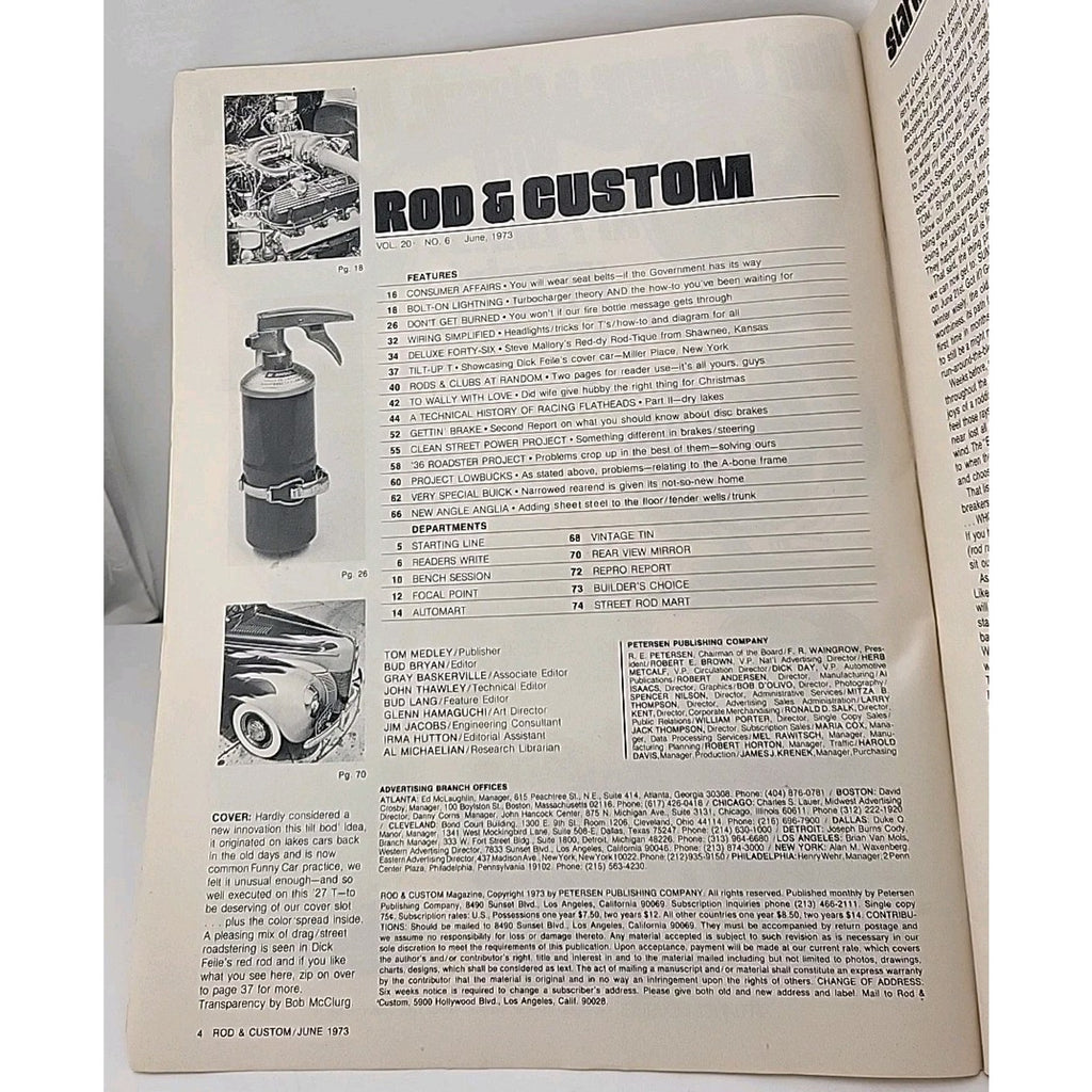 Rod & Custom Magazine - June 1973 - Vol. 20 No. 6