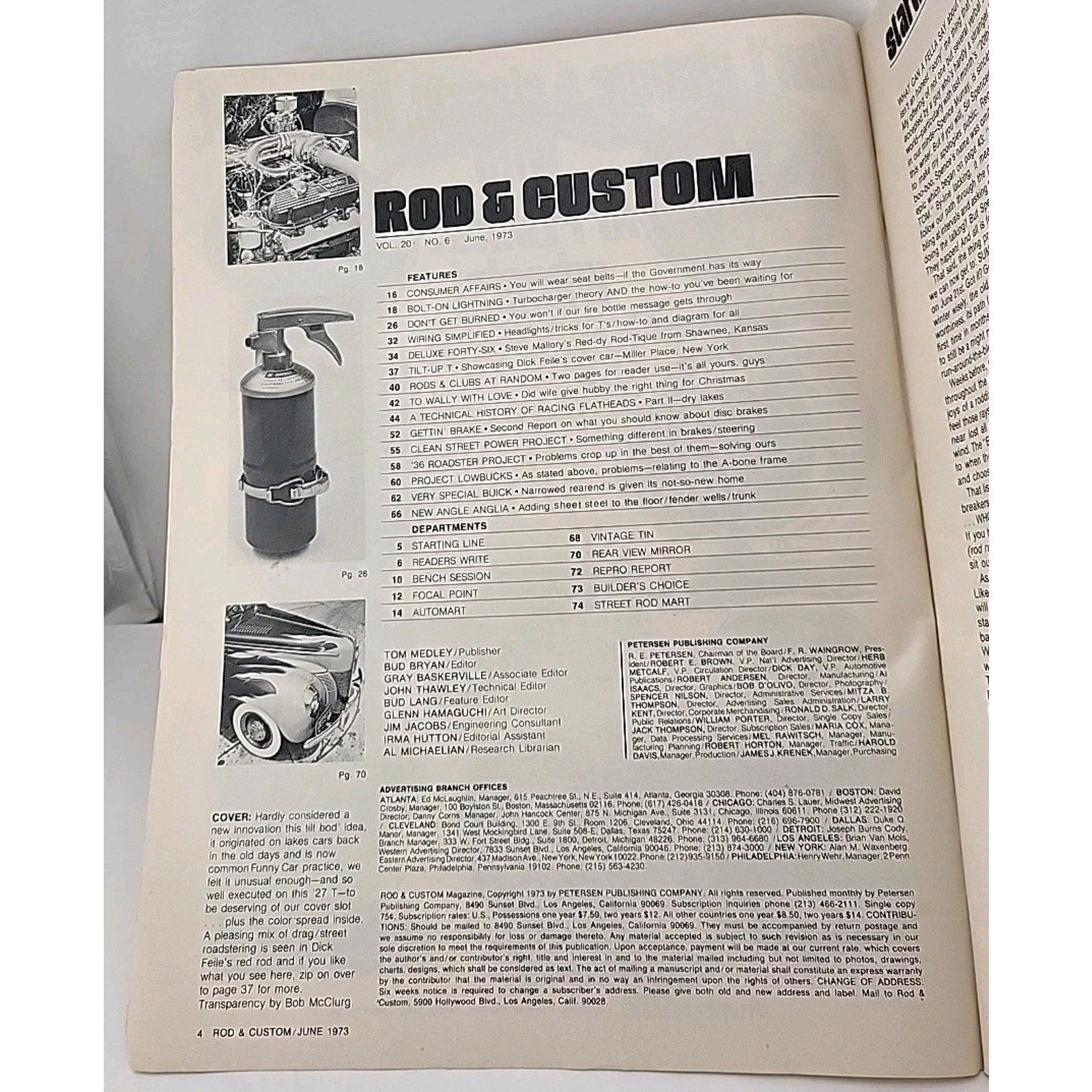 Rod & Custom Magazine - June 1973 - Vol. 20 No. 6