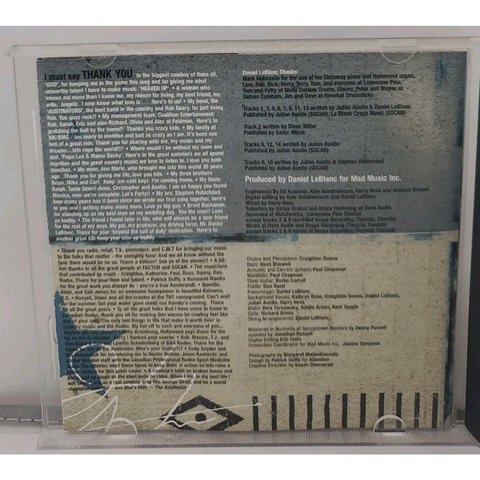 Julian Austin : Back In Your Life CD