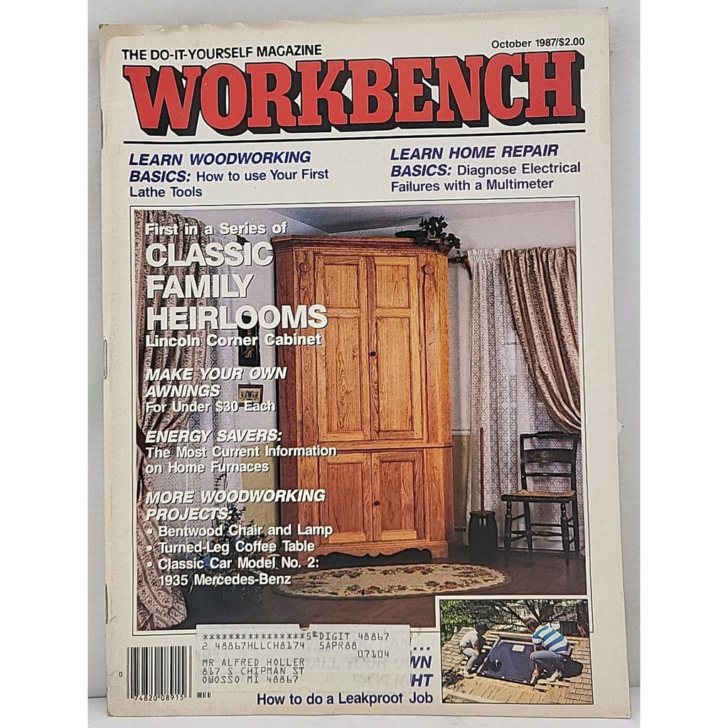 Workbench The Do-It-Yourself Magazine - October 1987 - Volume 43 Number 5