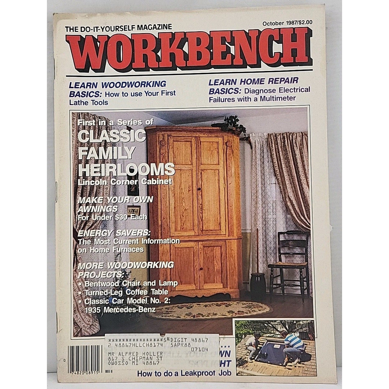 Workbench The Do-It-Yourself Magazine - October 1987 - Volume 43 Number 5