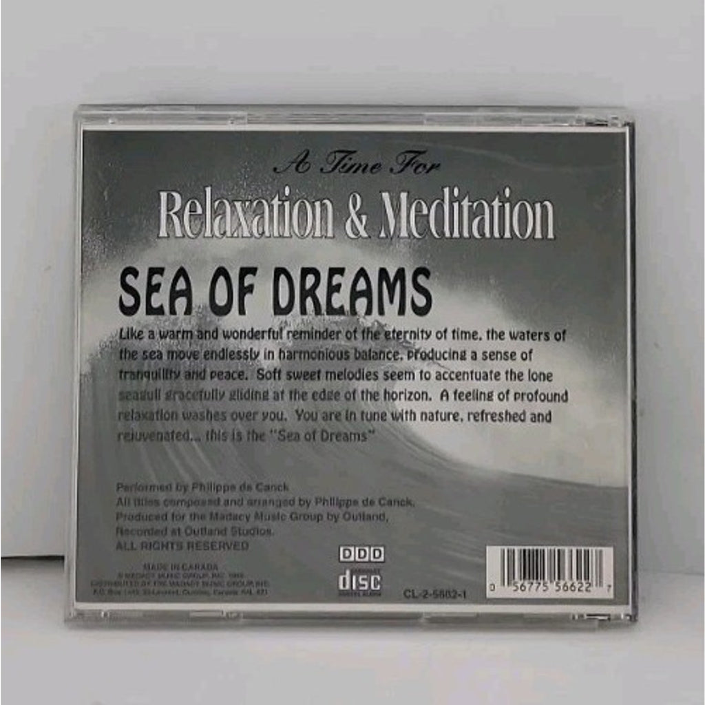 A Time for Relaxation and Meditation CD by Philippe de Canck - Sea Of Dreams