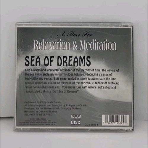 A Time for Relaxation and Meditation CD by Philippe de Canck - Sea Of Dreams