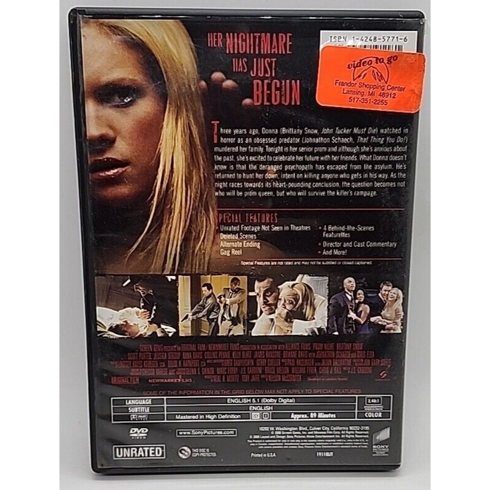 Prom Night (DVD, 2008)