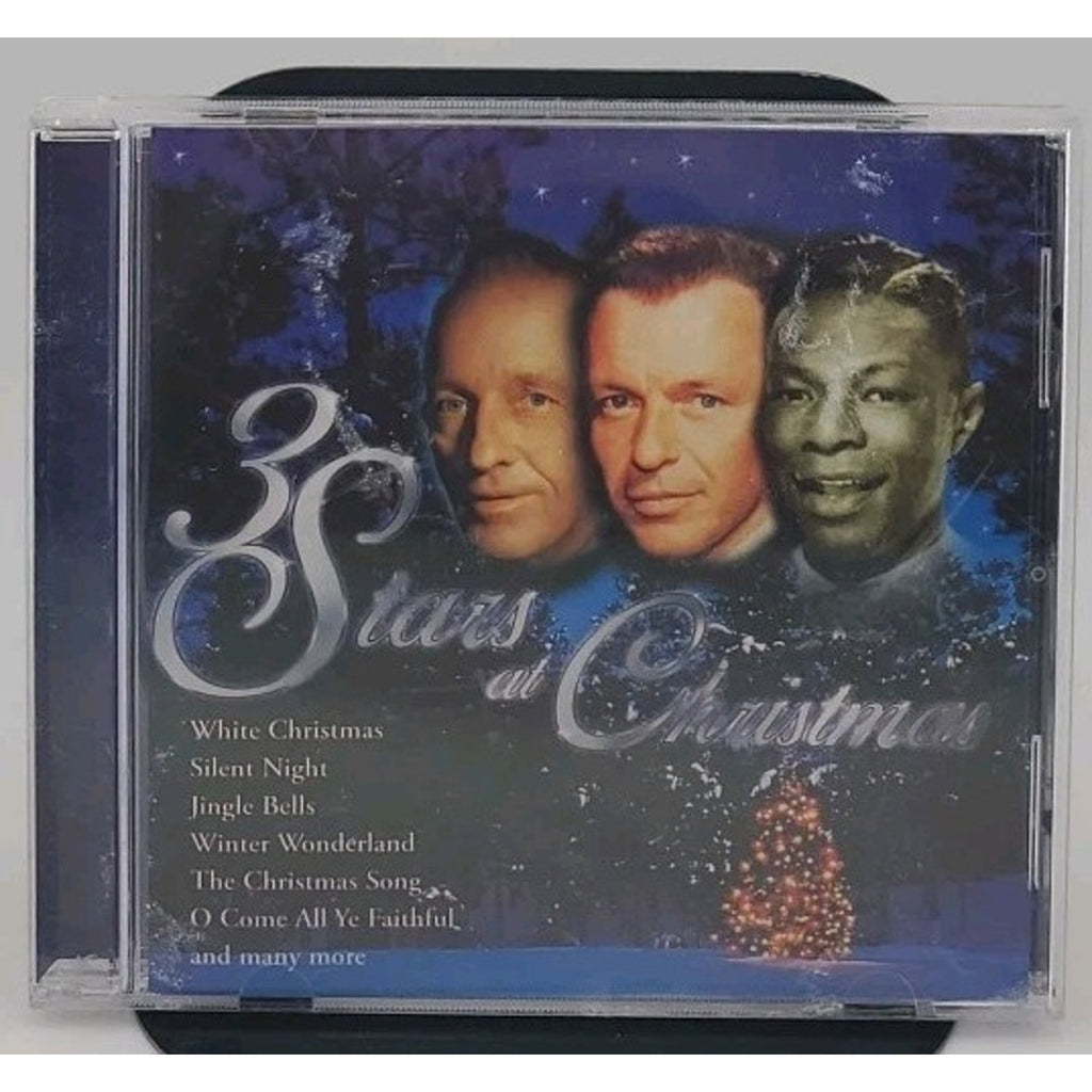 3 Stars of Christmas CD Crosby Cole and Sinatra 1990s 18 Song Celebrity Album