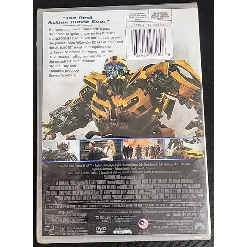 Transformers: Dark of the Moon (DVD, 2011) *Brand New*