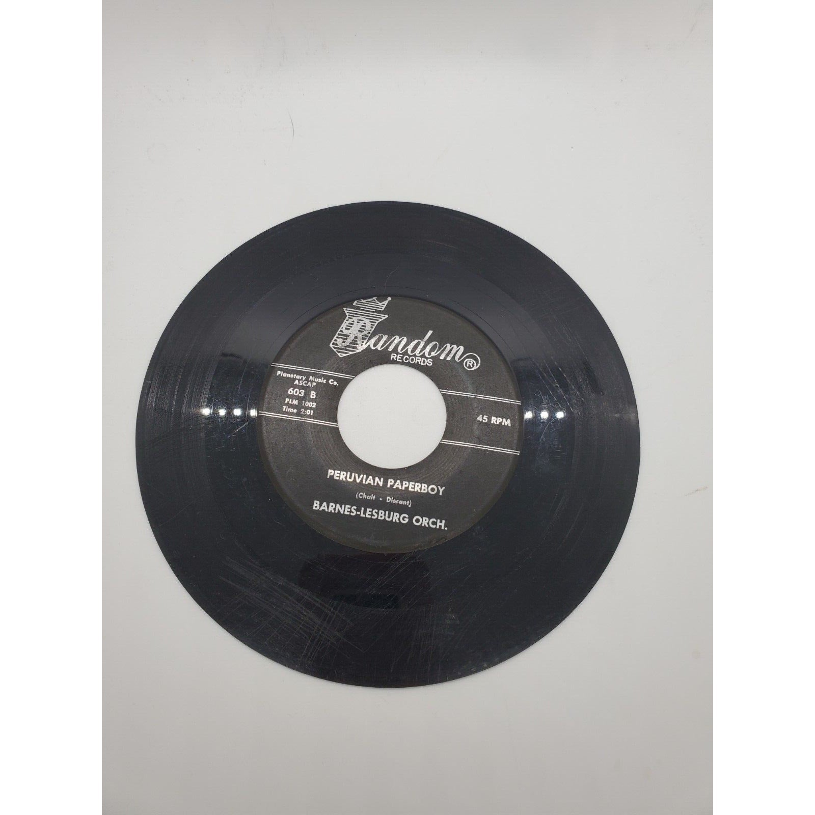 Barnes -Lesburg Orch - Peruvian Paperboy/Why Not
