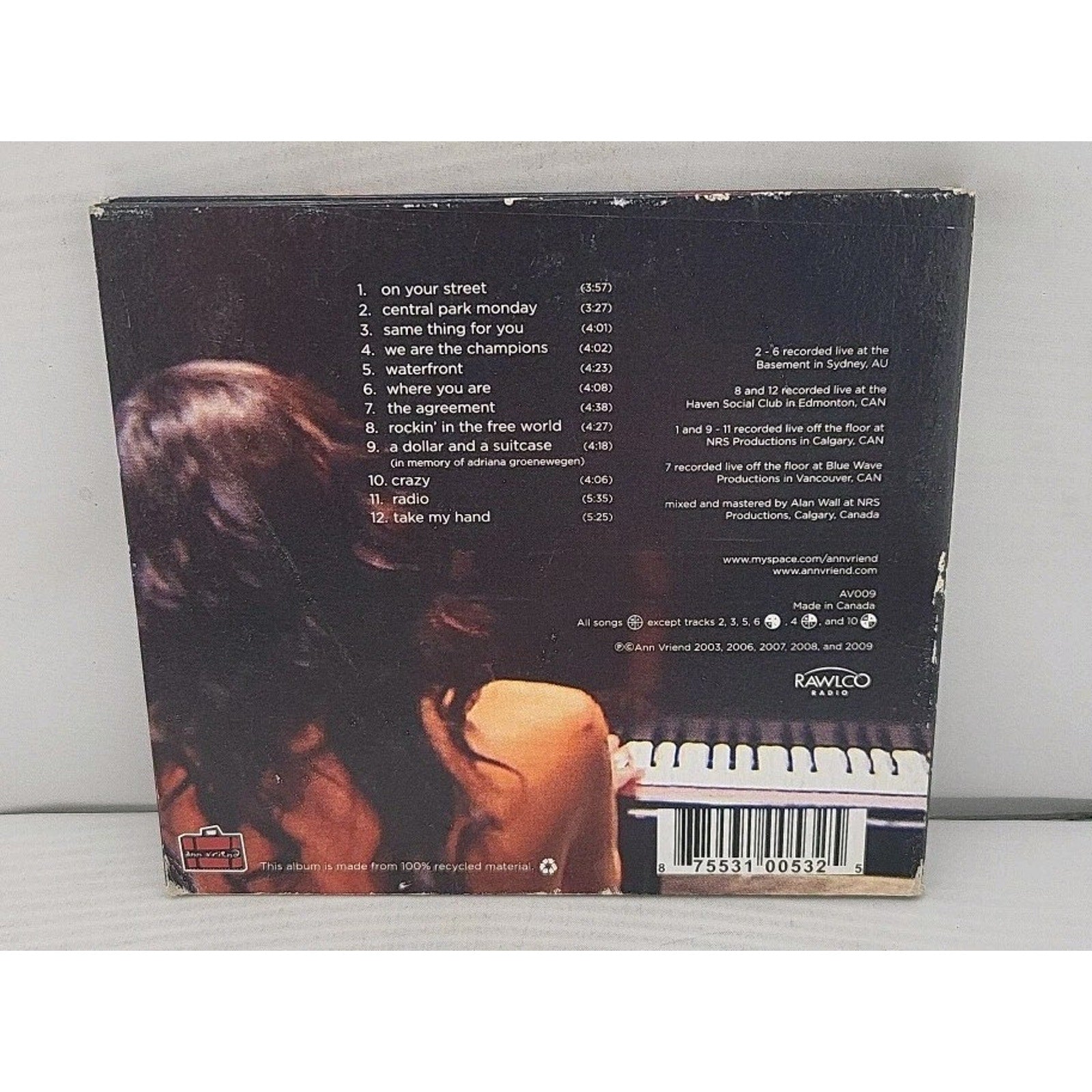 Closer Encounters by Ann Vriend (CD, 2009)