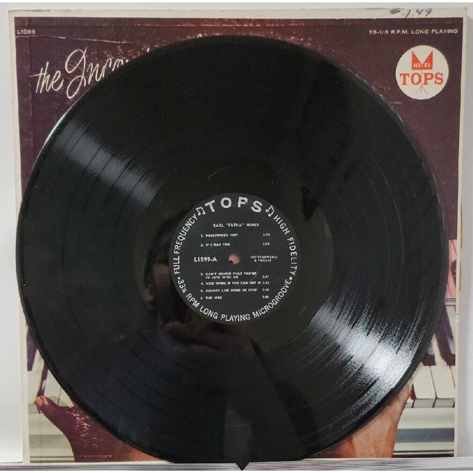 Earl Hines - The Incomparable Earl 'Fatha' Hines - F7350F (Record)