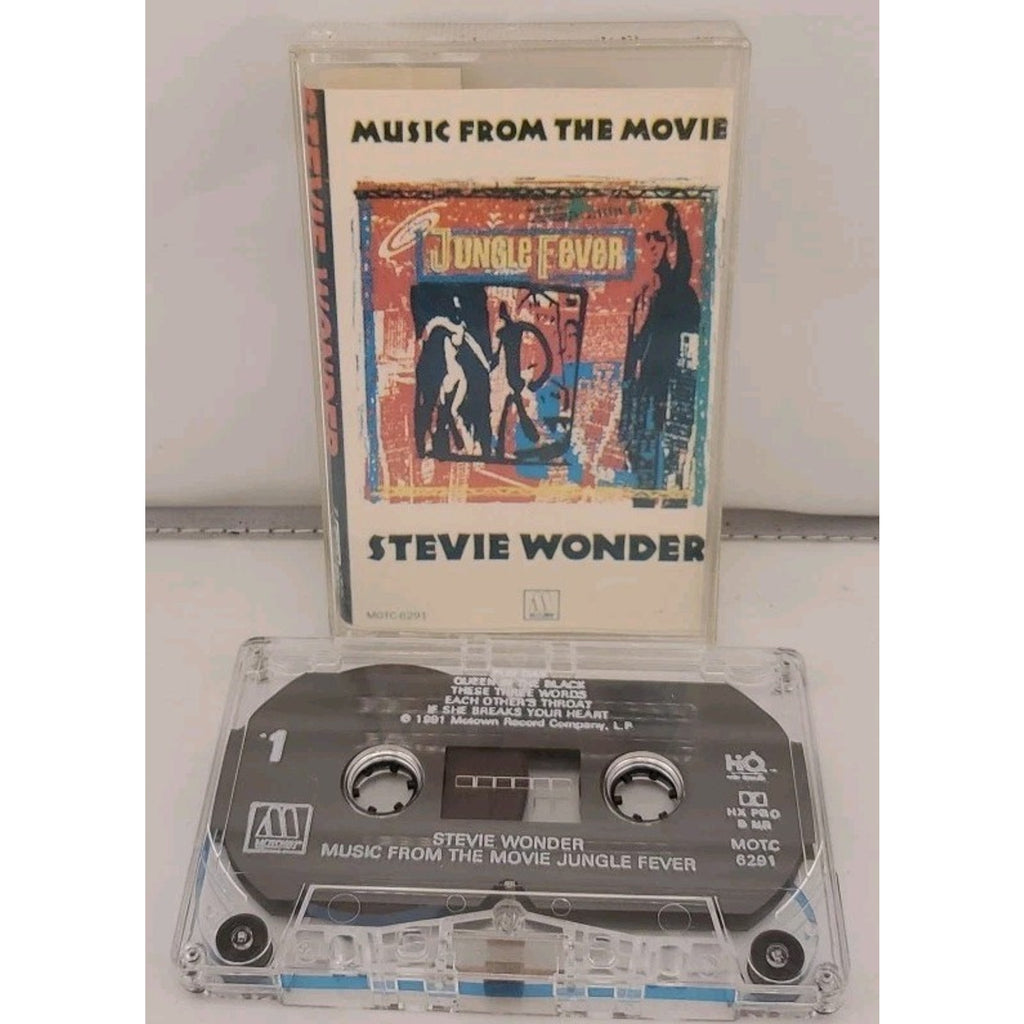 Stevie Wonder Jungle Fever Soundtrack 1991 Motown Cassette R&B Soul
