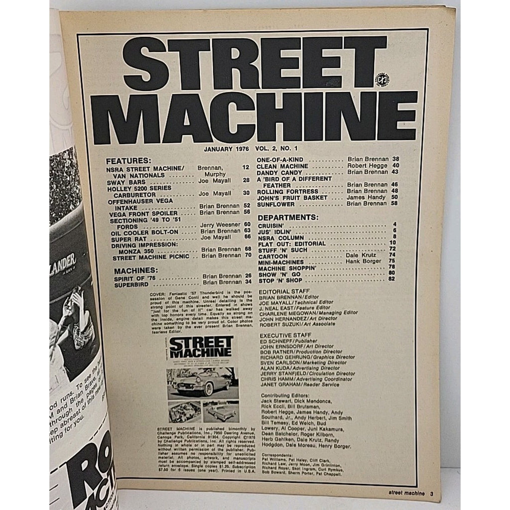 Street Machine Magazine - January 1976 - Volume 2 Number 1