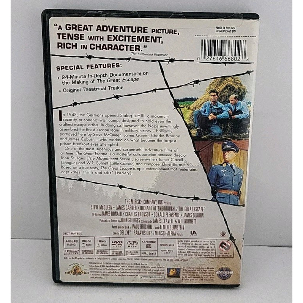 The Great Escape (DVD, 1963)