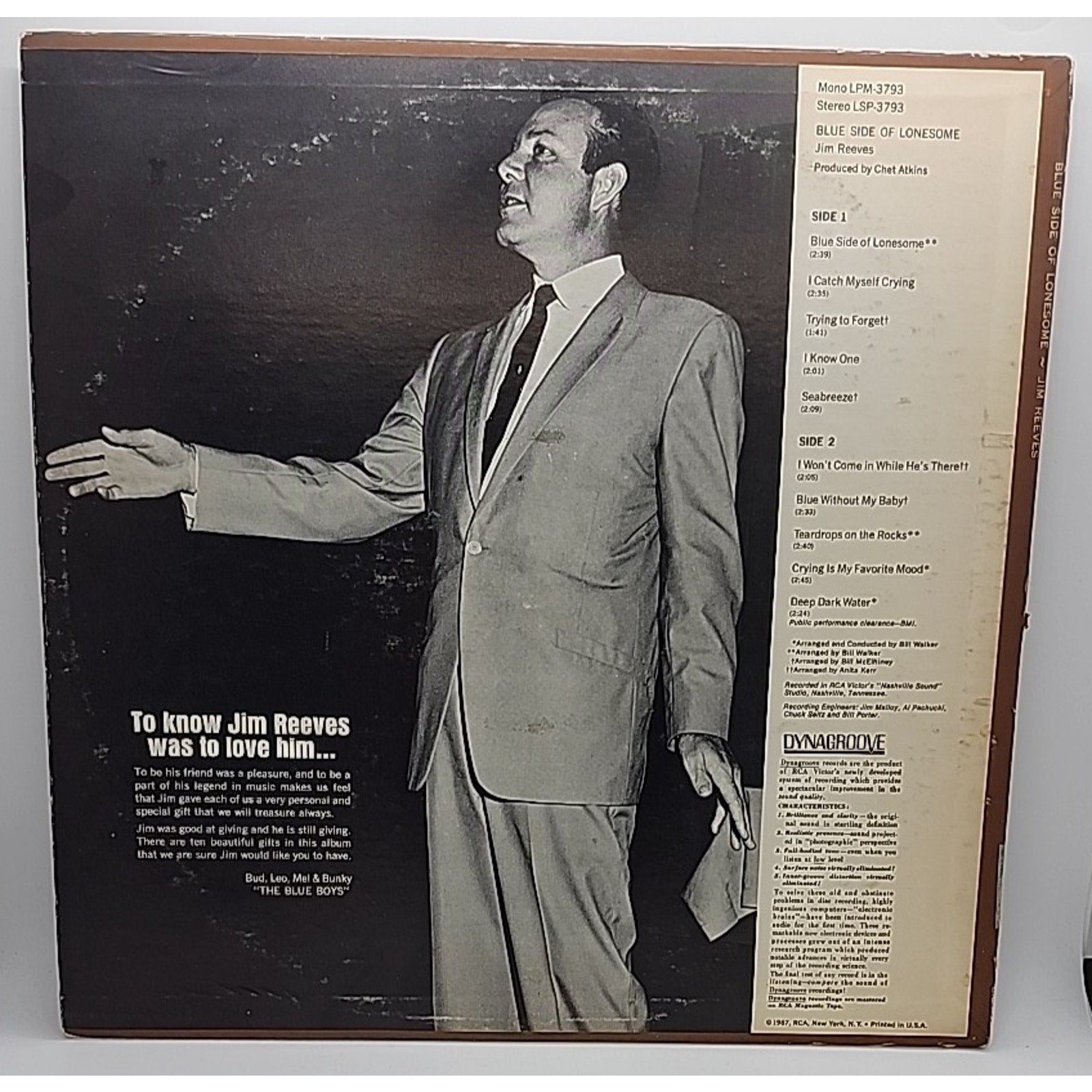 Jim Reeves, Blue Side of Lonesome (Record)
