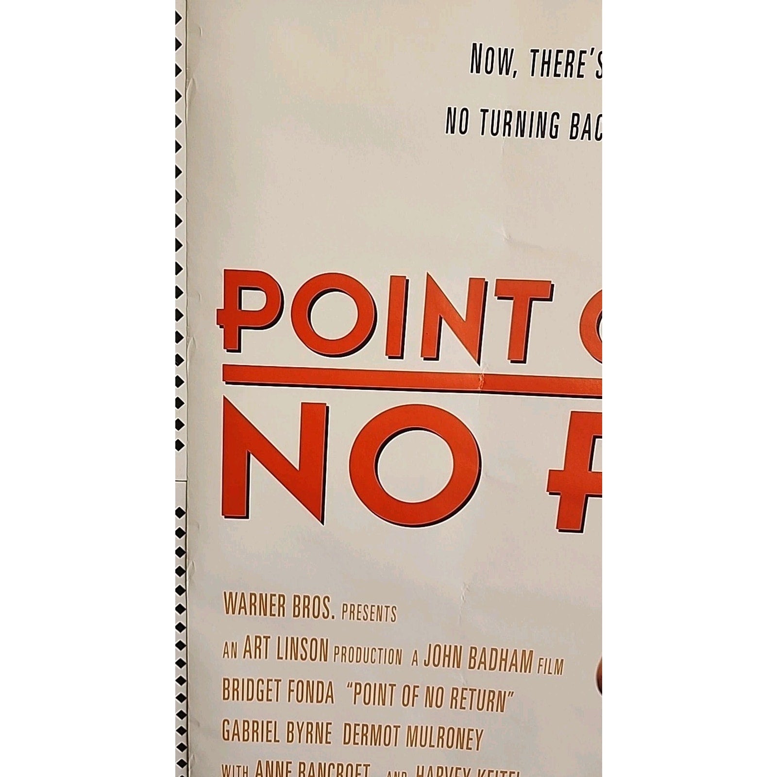Point of No Return Poster Original 90s Bridget Fonda 1993 Promo 27x40