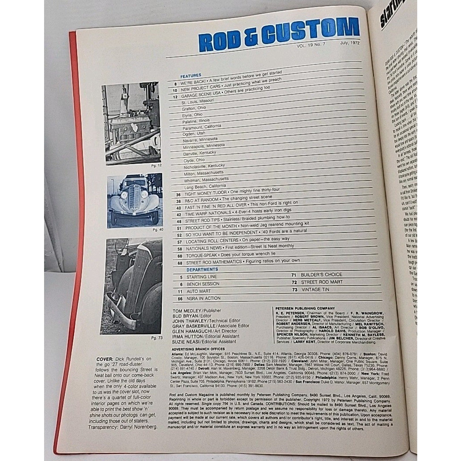 Rod & Custom Magazine - July 1972 - Vol. 19 No. 7