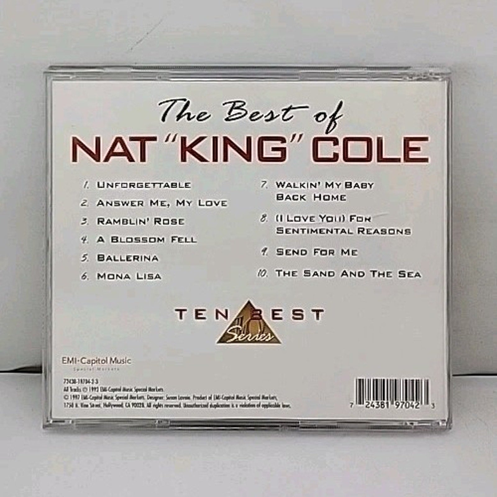 Best of Nat King Cole by Nat King Cole (CD, 1997)