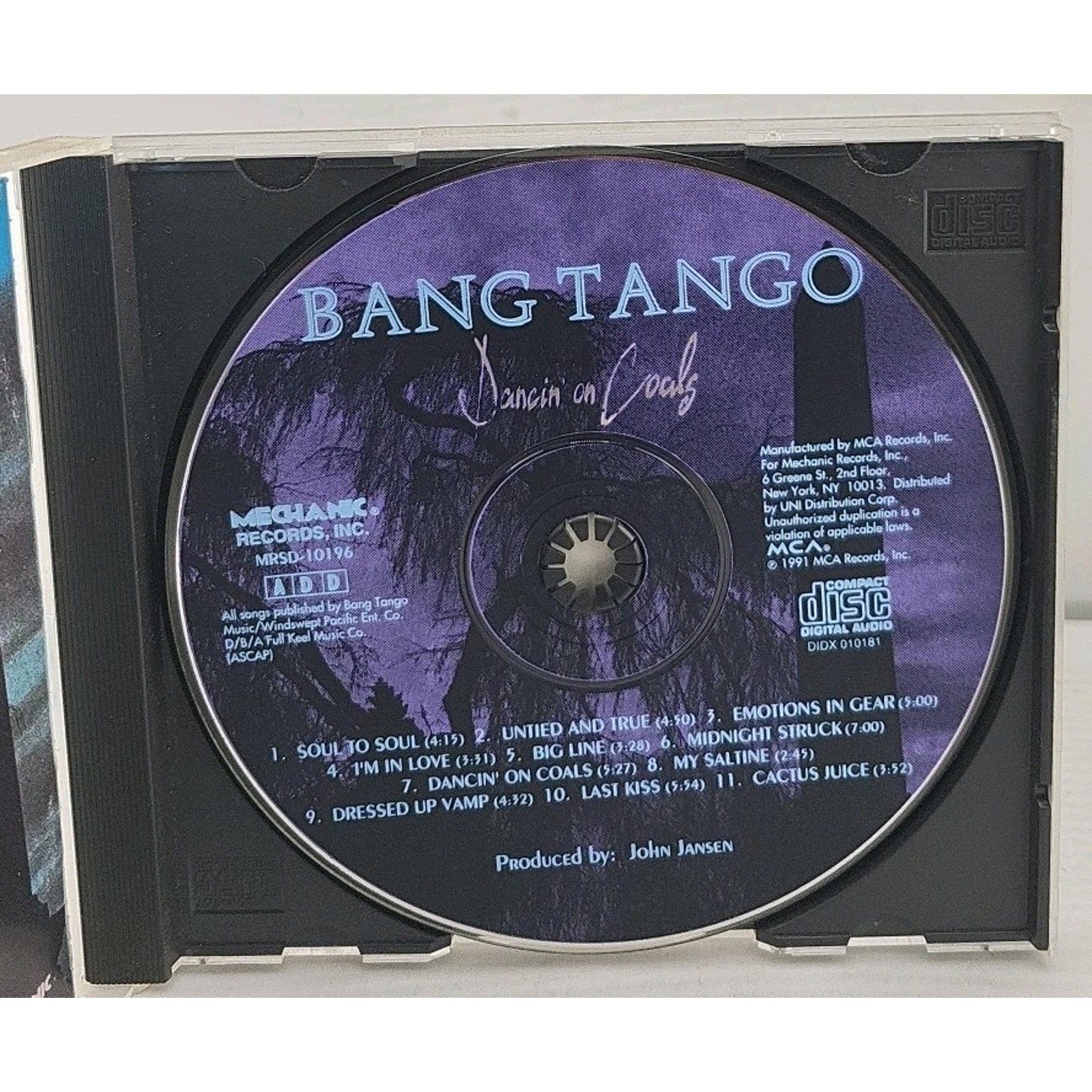 Dancin' on Coals by Bang Tango (CD, May-1991, MCA)