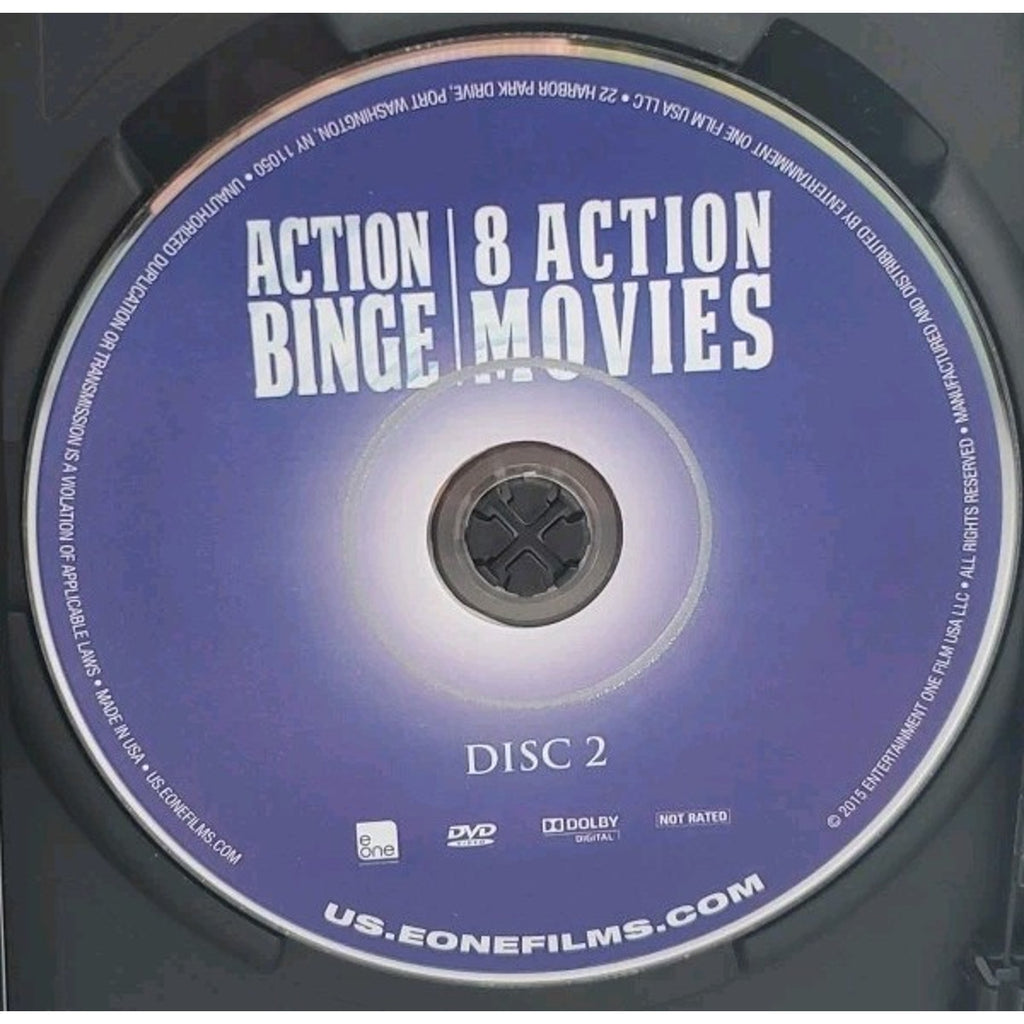 Action Binge: 8 Action Features (DVD, 2015, 2-Disc Set)