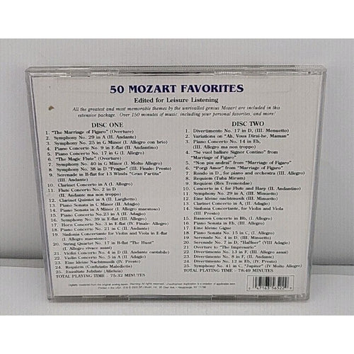 50 Mozart Favorites by Various (CD, 2005)