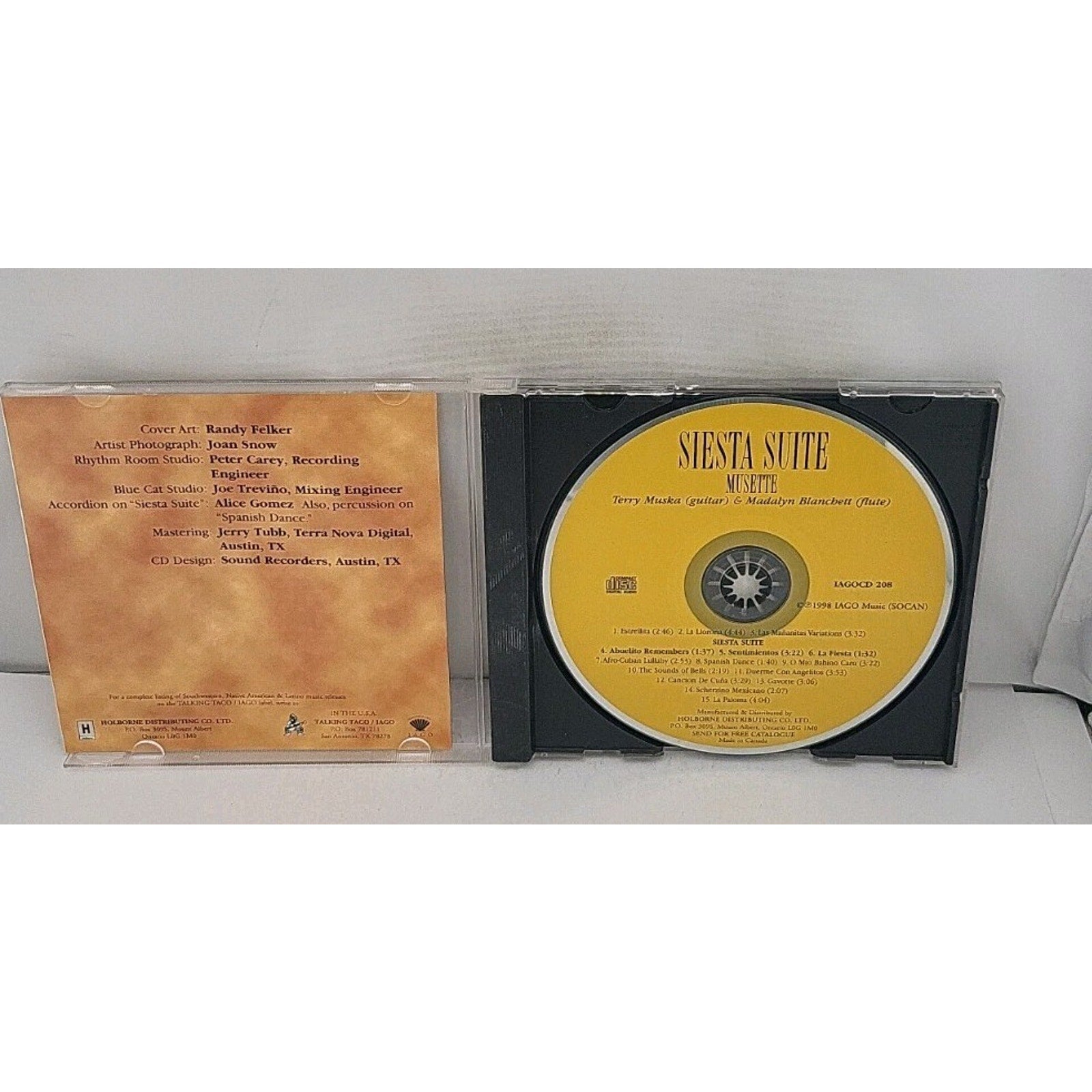 Terry Muska - Siesta Suite, Musette - Spanish Guitar & Flute - CD