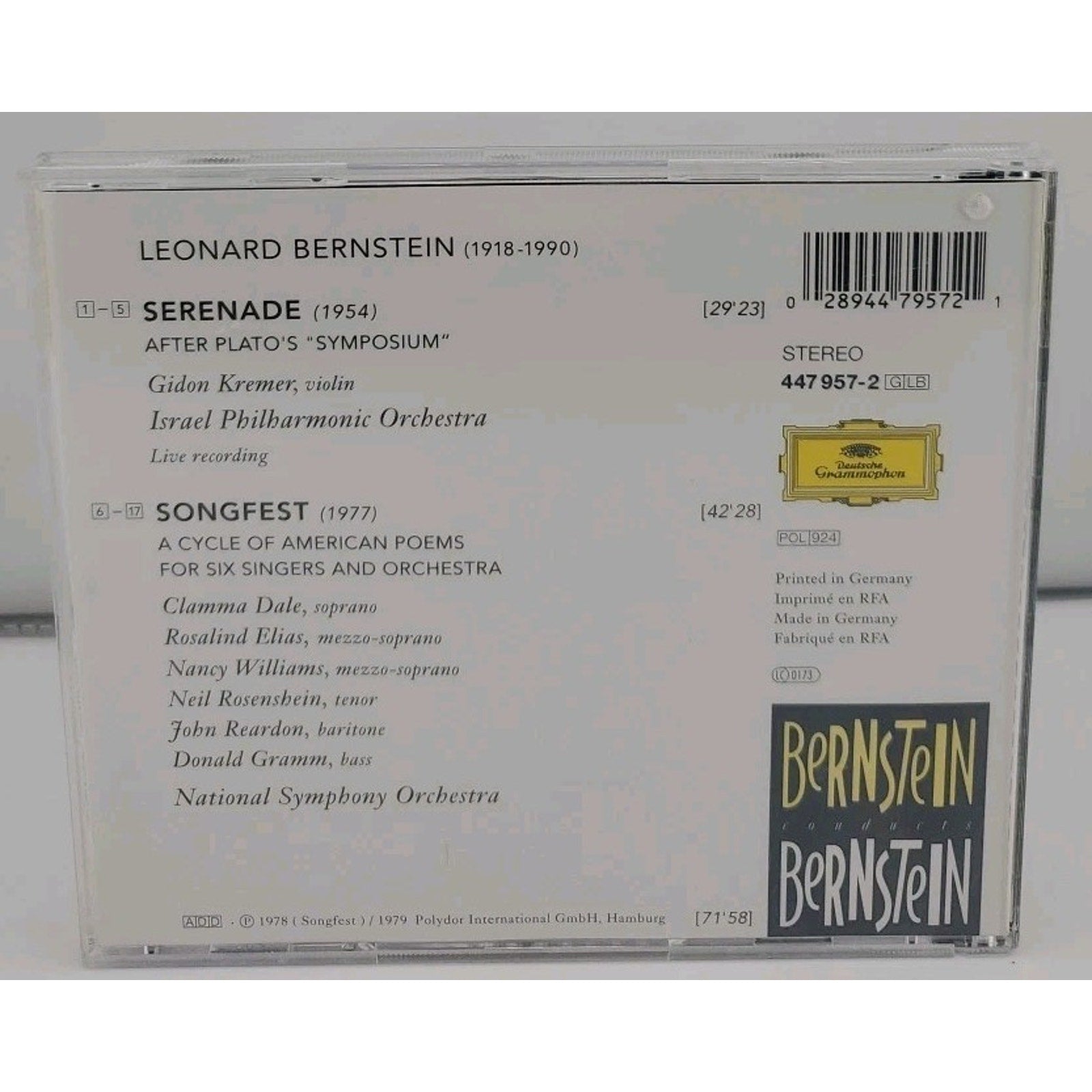 Bernstein Conducts Bernstein by The Scottish Opera (CD, 2000)