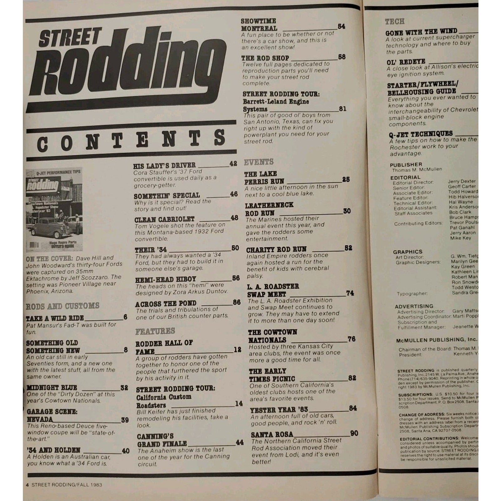 Street Rodding Magazine Fall 1983
