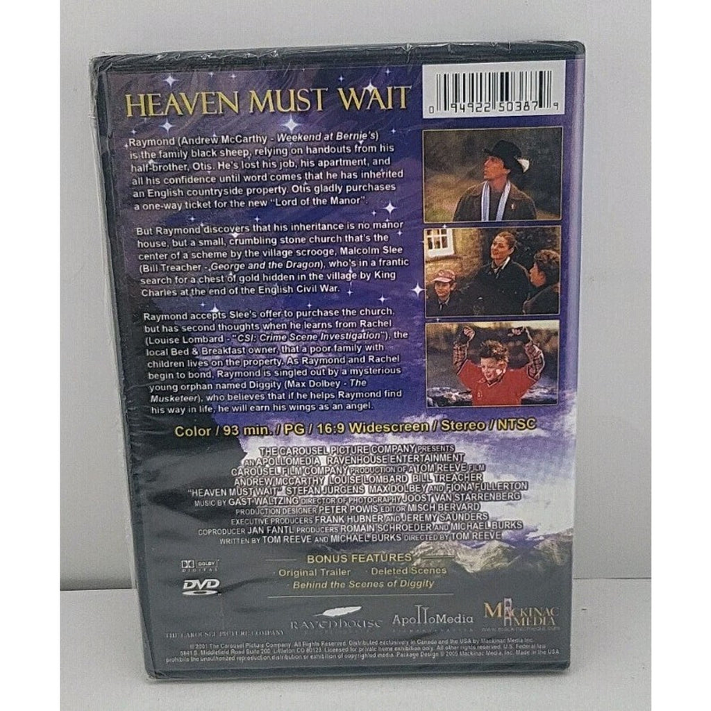 Heaven Must Wait (DVD, 2001) *Brand New*
