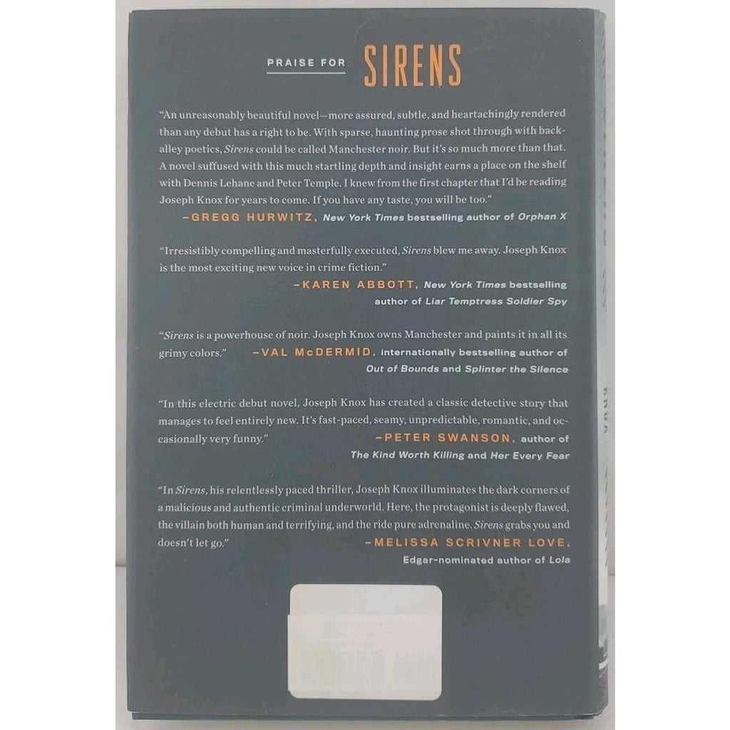 Sirens: A Novel (An Aidan Waits Thriller) - Hardcover By Knox, Joseph