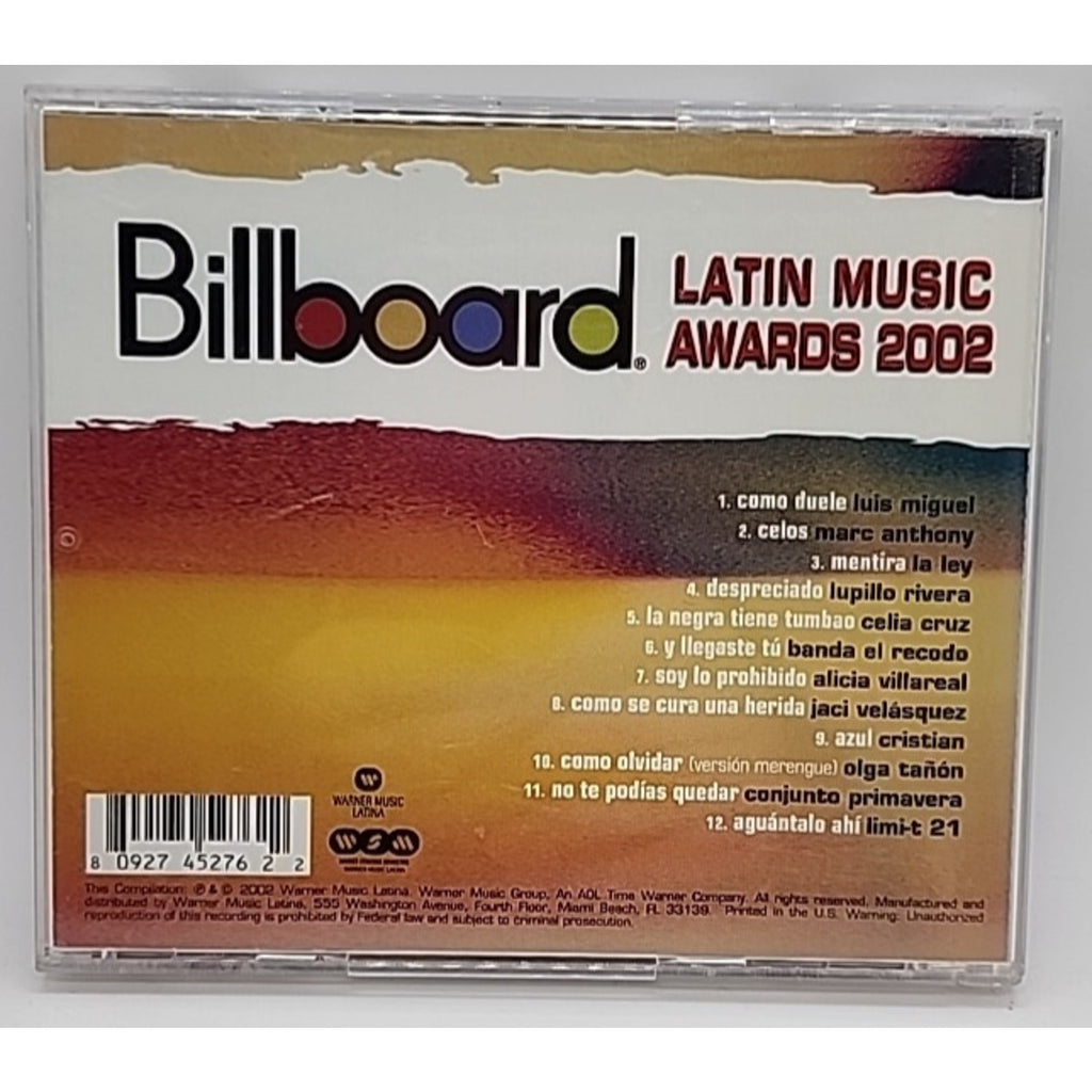 Billboard Latin Music Awards 2002 by Various (CD, 2002)