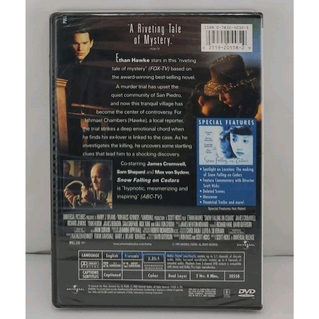 Snow Falling on Cedars (DVD, 1999) *Brand New*