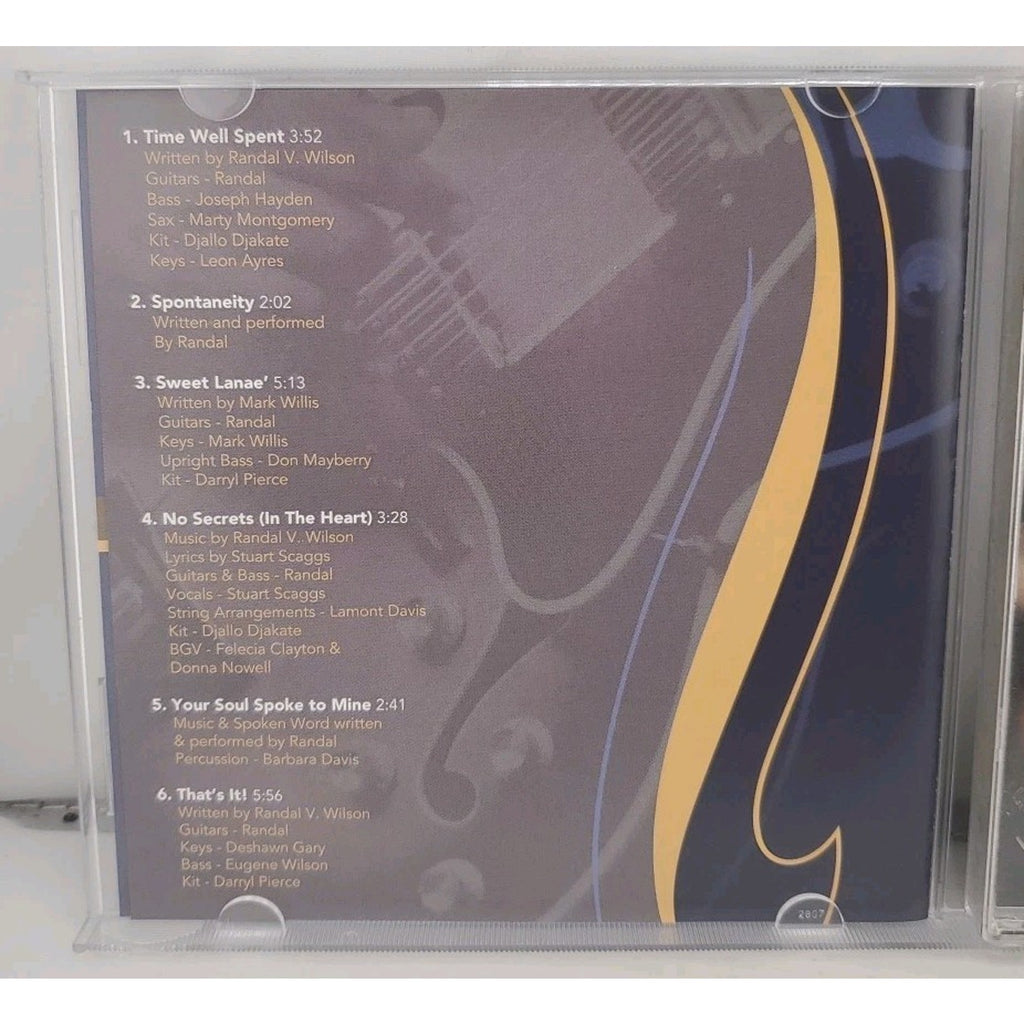 Time Well Spent by Randal V. Wilson (CD, 2006)