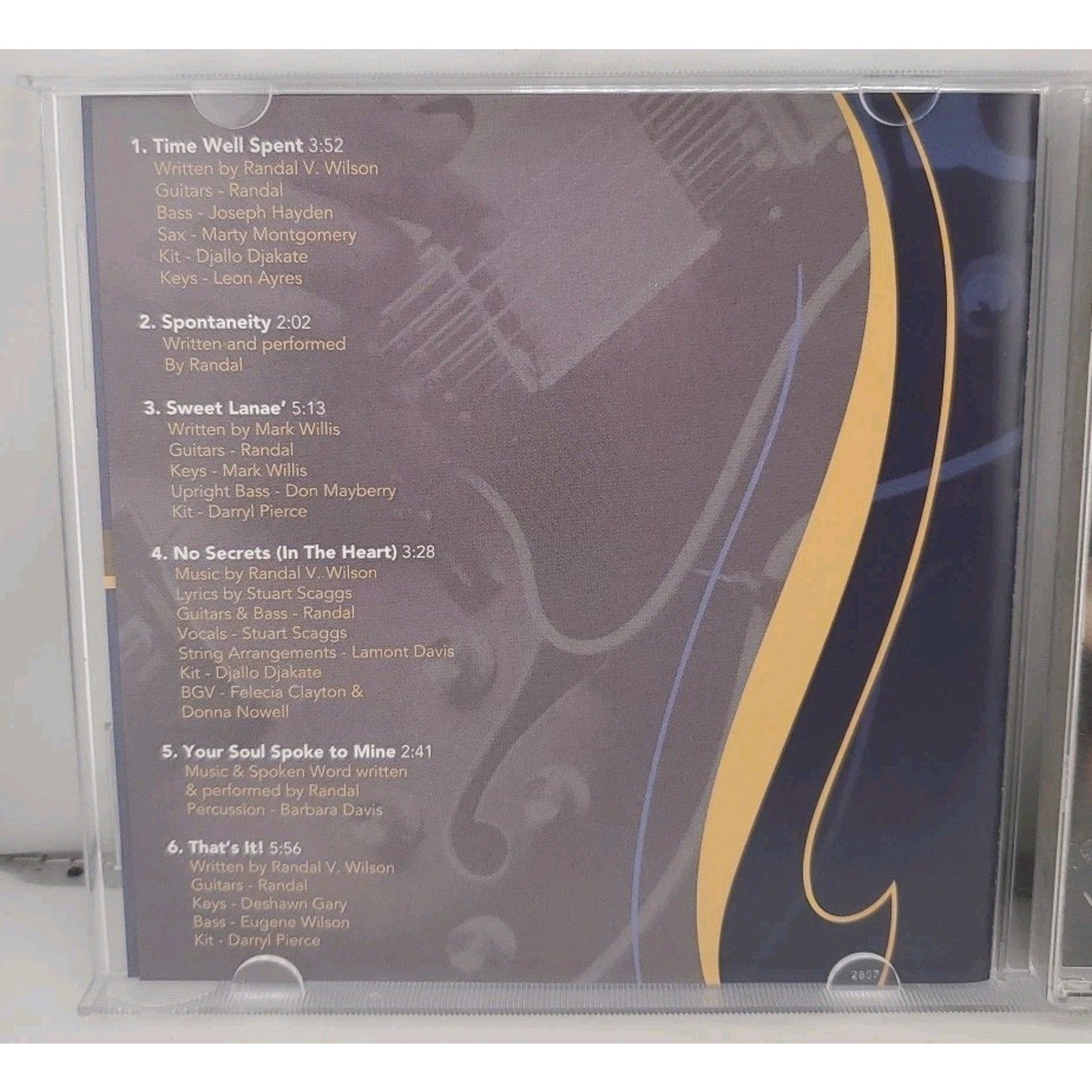 Time Well Spent by Randal V. Wilson (CD, 2006)