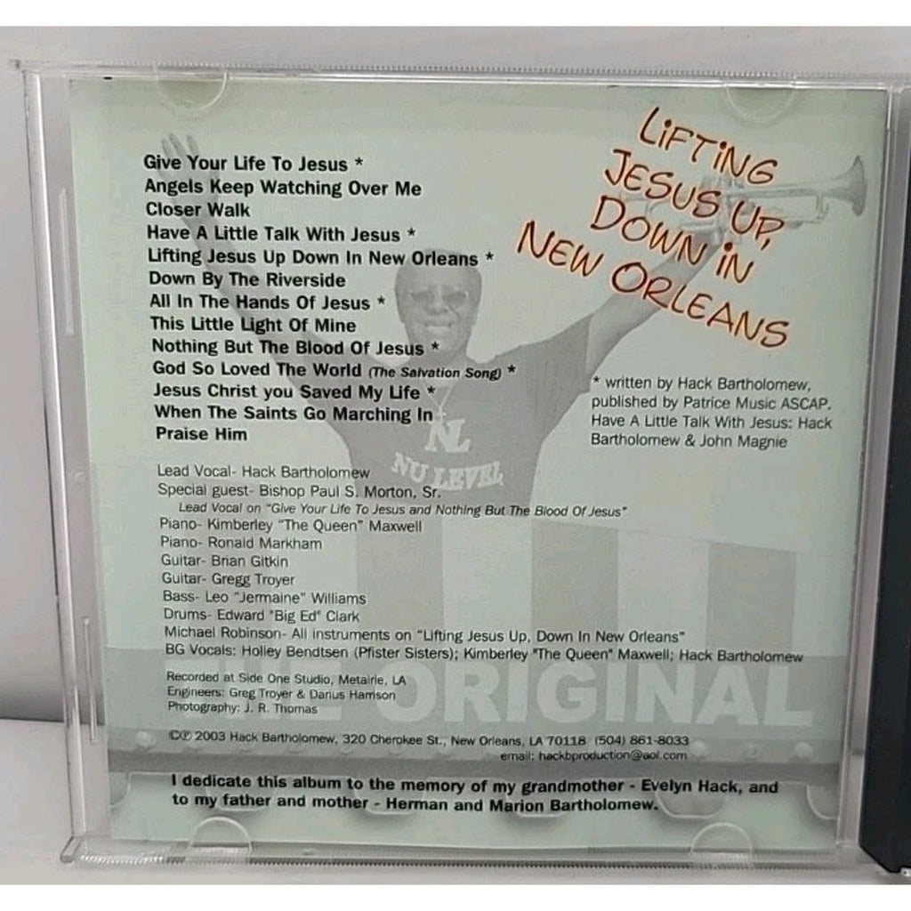 Hack Bartholomew - Lifting Jesus Up, Down in New Orleans CD